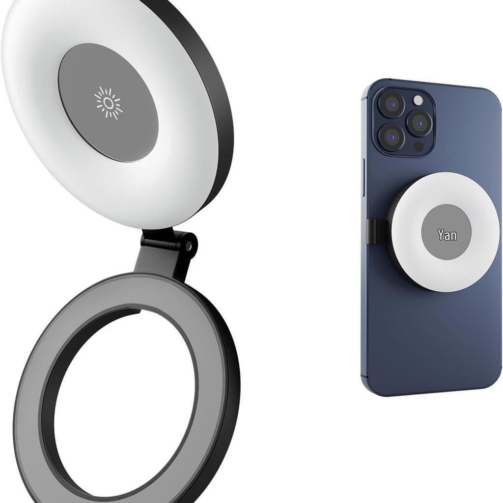 Compact Magnetic Selfie Fill Light for Mobile Phones