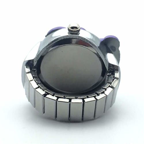 Rio Grande Square Design Finger Ring Watch, One Size Fits All, Unisex (Black) ZM-WATCH5842-BK