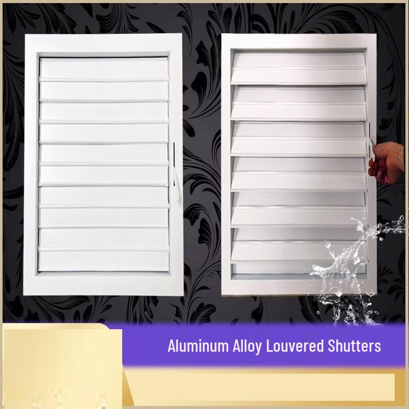 UOSU Aluminum Alloy Adjustable Rainproof Wall Louver Vent