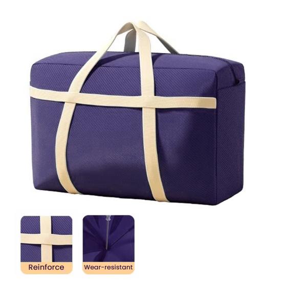 Quilt Storage Bag with Sturdy Zipper Reinforced Handles Waterproof Tear-Resistant Fabric Quilt Storage Organizer