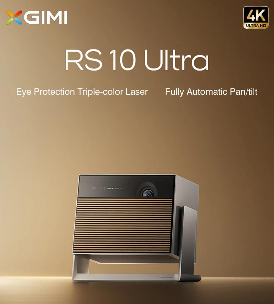 XGIMI RS 10 Mini Triple Color Laser Projektor 1080P Augenschutz PTZ 800CVIA Smart 4K Video Heimkino 3D Android Wifi Kino