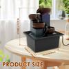 Tabletop Waterfall Home Decor Relaxation Meditation Desktop Fountain with LED Lights Flowing Water Ornaments Office Desk Gifts