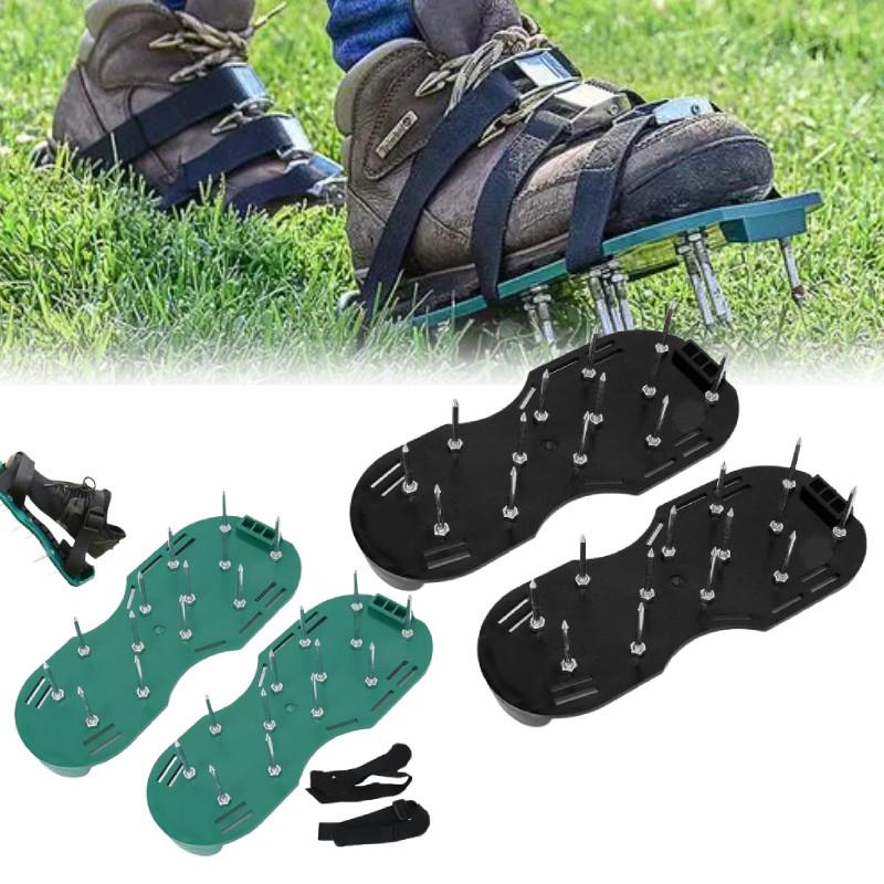 Garden Aerator Soil Spike Shoes Lawn Tool For Gardening And Landscaping Work