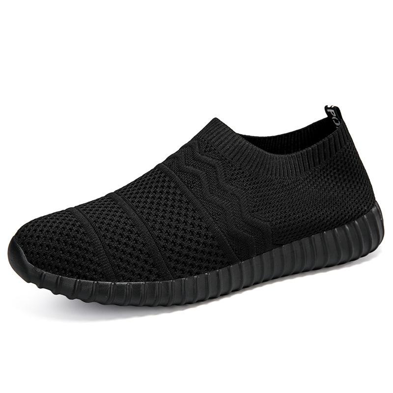 Women's shoes new fly-woven shoes women's casual socks shoes breathable and lightweight mesh sneakers soft sole