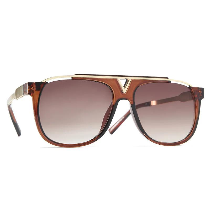 

Роскошные Дизайнерские Квадратные Солнцезащитные Очки женские Для Мужчин Винтажные Зеркальные Градиентные Металлические С Большой Рамкой Панк Солнцезащитные Очки Для Мужчин UV400