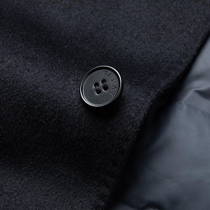 FAPAI Pánský odnímatelný vlněný kabát s podšívkou z kachního peří