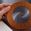 Creative Adjustable Circle Drawing Ruler Stainless Steel Rotatable Round Ruler Measurement Round Compass Stretch Ruler Gauging