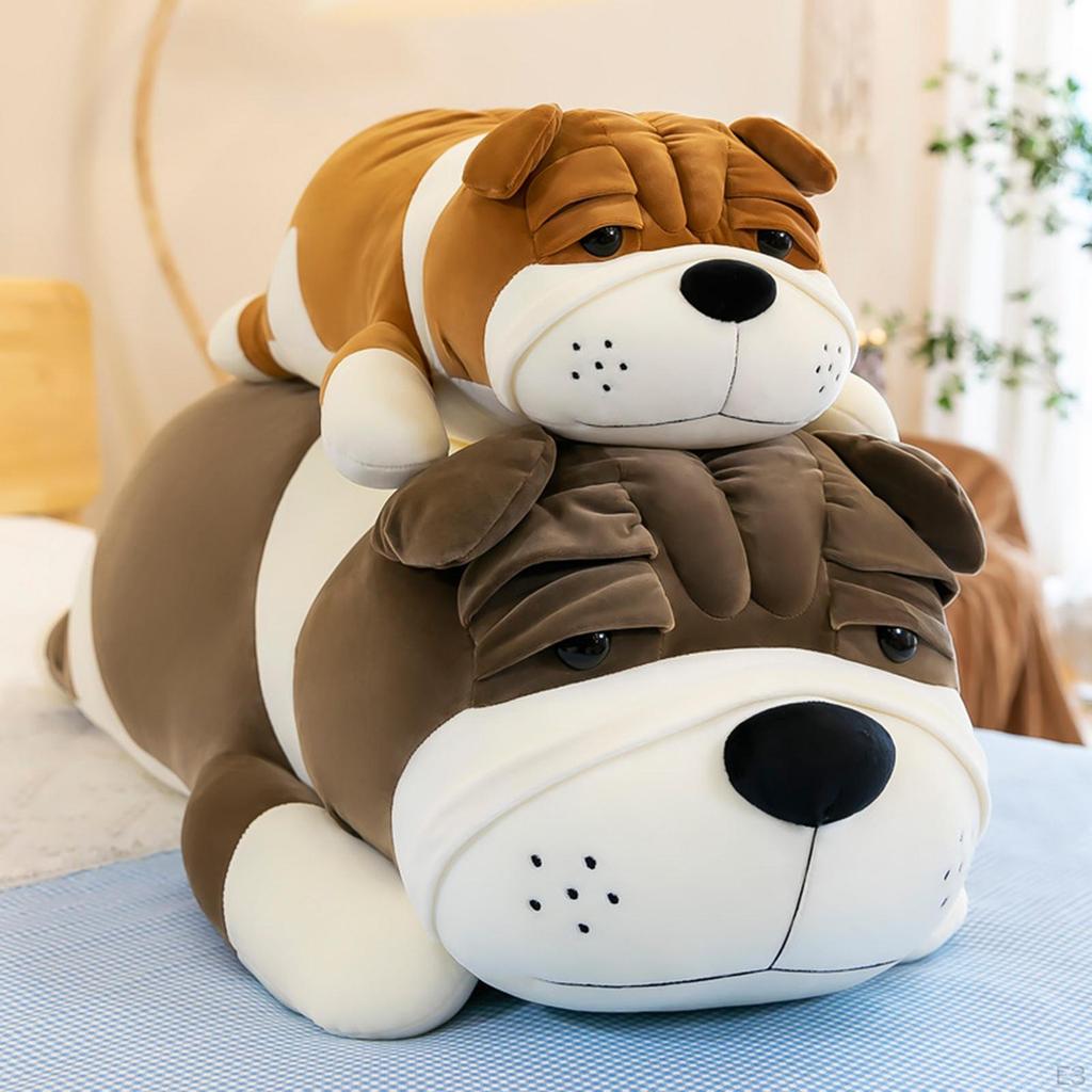 Dog Doll Pillow Novelty Lightweight Cute Shar Pei Stuffed Toy Puppy for Bench