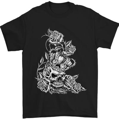 Skull Crown Biker Skull Gothic Heavy Metal Unisex T-shirt
