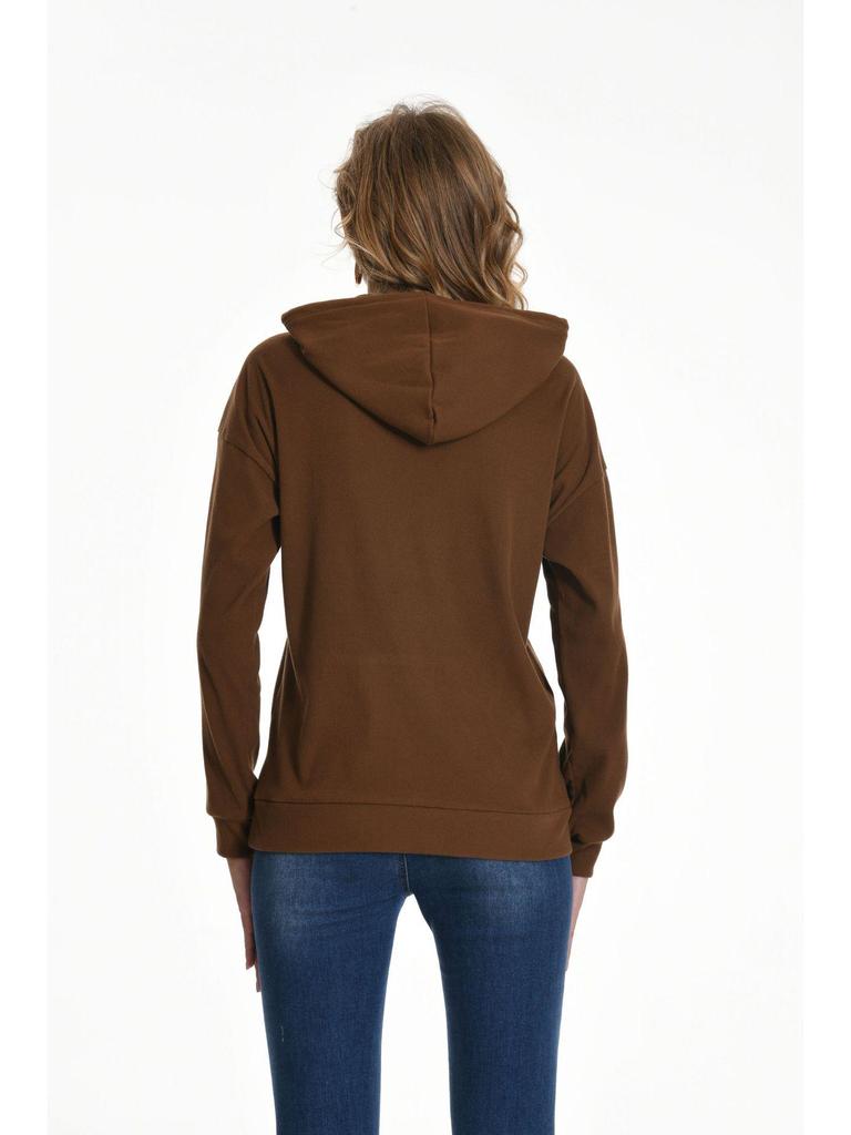 2024 Autumn/Winter Women's Hooded Knitted Pullover Sweatshirt