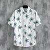 Hawaii beach men's and women's short-sleeved shirts seaside casual vacation shirts floral men's