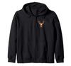 Hirsch Deer Head Zip Hoodie