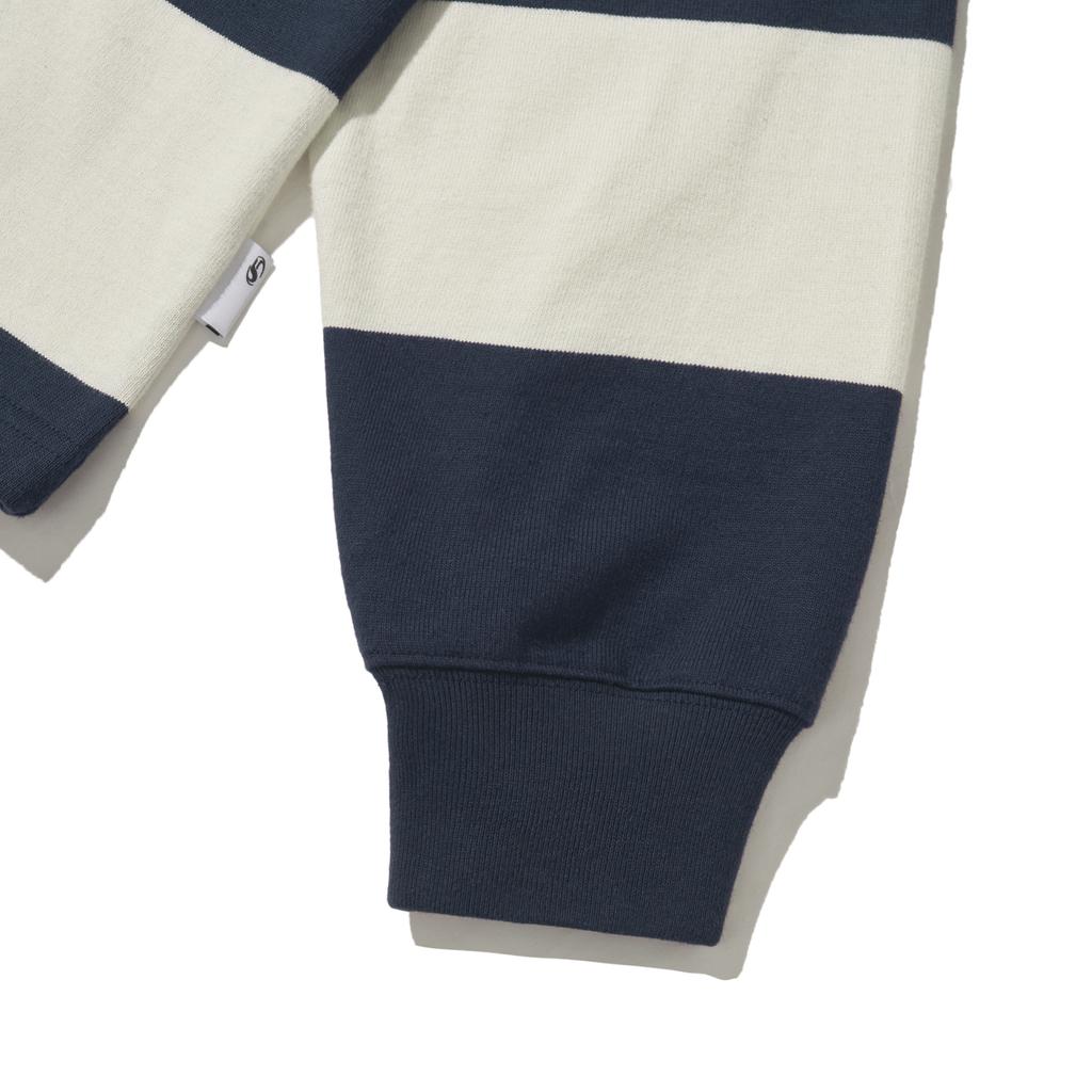 Illuminate Stripe Rugby Long Sleeve - Navy