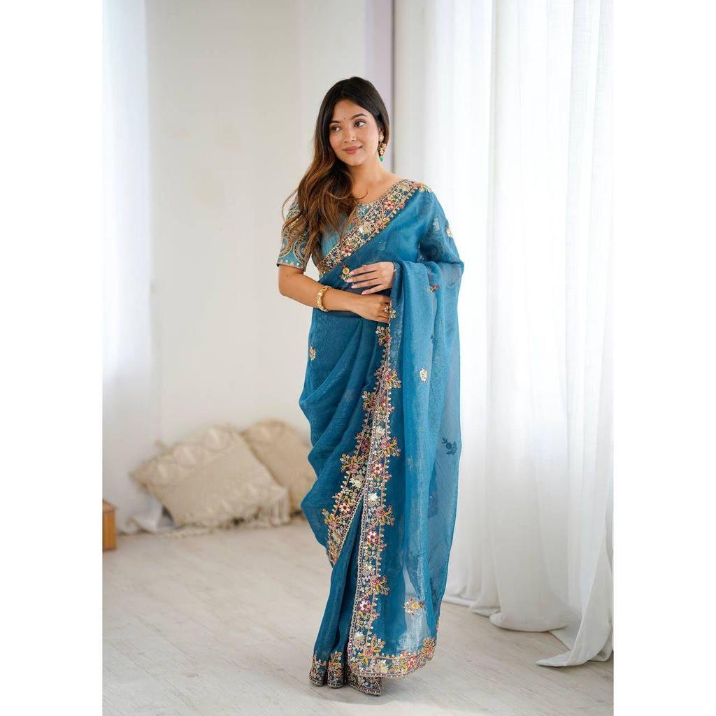 Branded Party Wear Saree Gift for Women