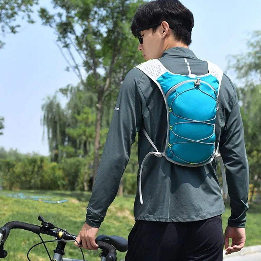 Reflective Running Vest Breathable Running Bag Running Water Bottle Storage Vest  for Outdoors