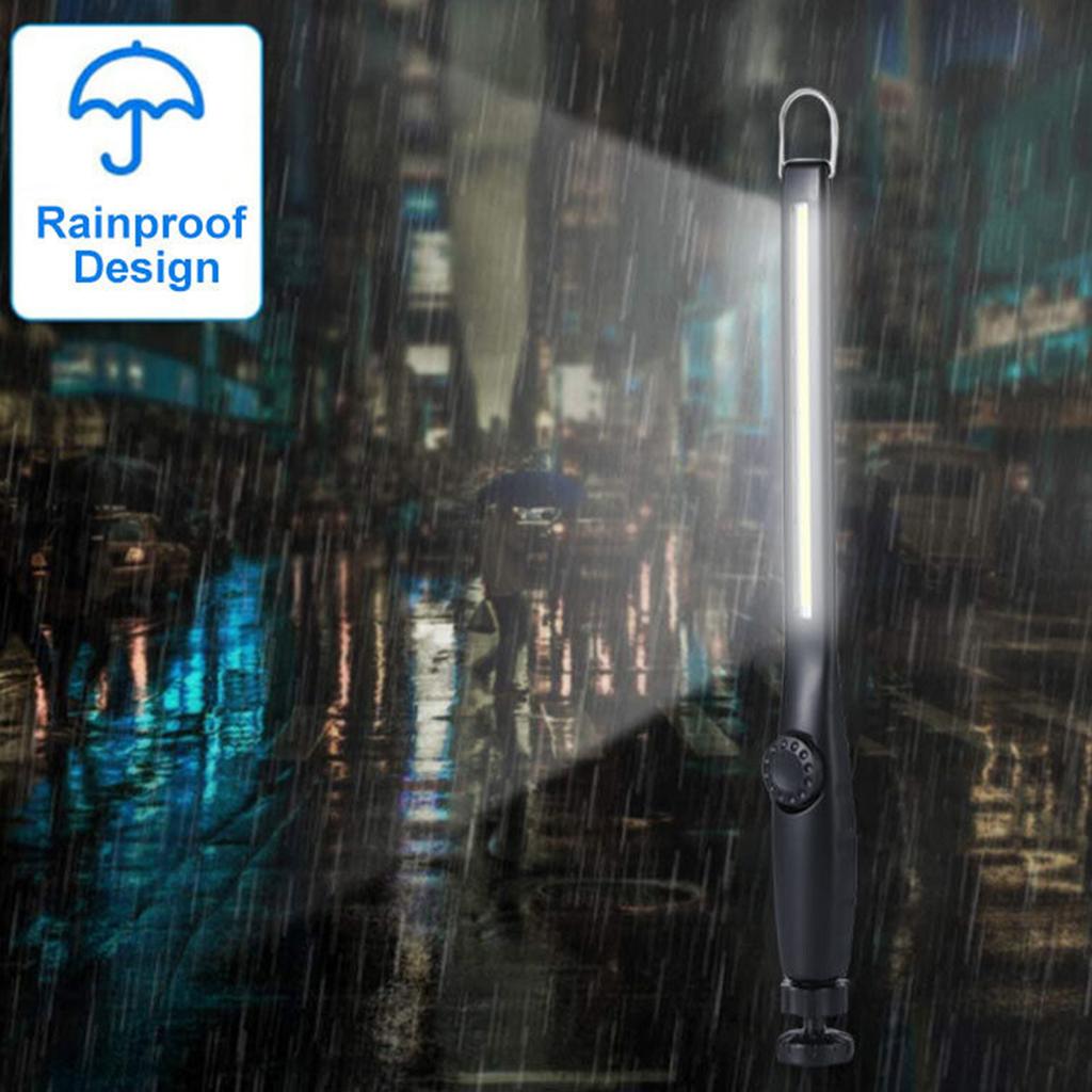 2pcs Cob Led Work Light Powerful Magnetic Rechargeable Rainproof Super Bright Inspect Folding Torch Flashlight