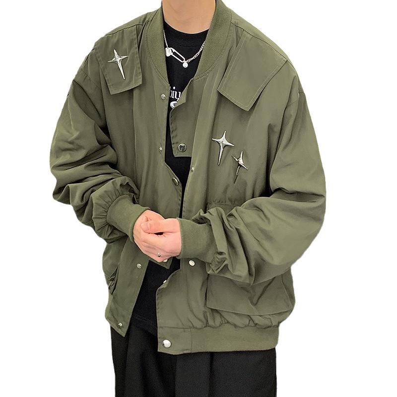 2023 Men's Retro Bomber Jacket: Vintage Baseball, National Tide, Hip Hop Couple Style