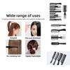 Plastic Hair Comb Set With Fine And Wide Tooth Combs For Salon And Home Use