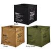 60L Large Capacity Portable Folding Trash Can Lawn & Leaf Waste Bag with Rope Storage Durable Oxford Fabric for Outdoor Camping