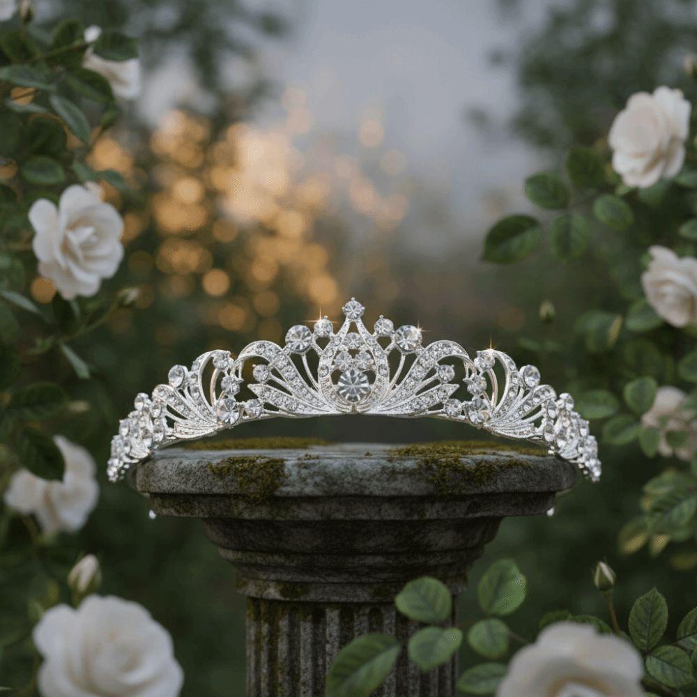 Rhinestones Bride Crowns Crystal Wedding Crown Metal Headbands Princess Tiaras Weddings