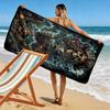 Pirate Art Print Beach Towel, Large Soft Quick Dry Towel for Beach Camping Swimming