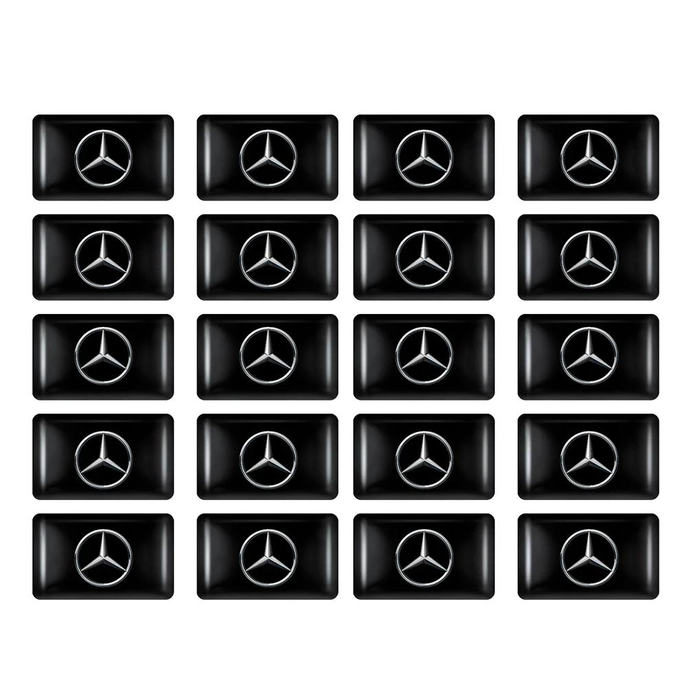 Car Sticker 2025 Hot For Benz 10/20/50Pcs Car Styling 3D Epoxy Stickers Auto Interior Decoration Decals for Mercedes Benz AMG Cl