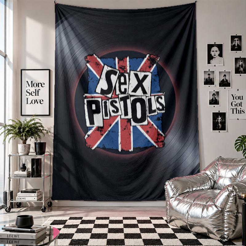 Sex Pistols Wall Tapestry Home Decor Wall Hanging Cloth for Bedroom Living Room Background