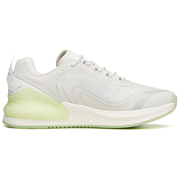 Anta C37+ Running Series Soft Sole Low Top Running Shoes Glow In The Dark Women sneaker White Green 922045537-7