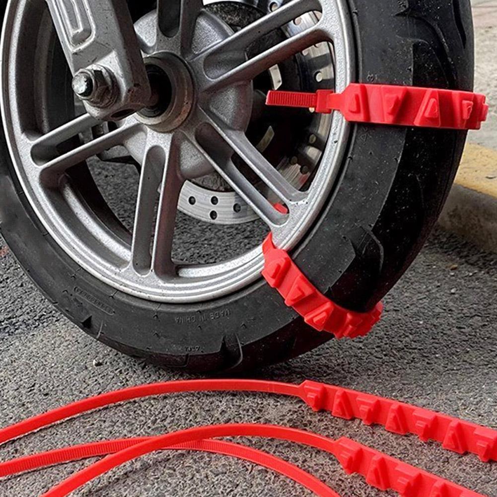 10PCs Universal Motorcycles Anti-Skid Snow Chains Safety Car Motorcycles Winter Wheels Anti-slip Ties Car Snow Chain