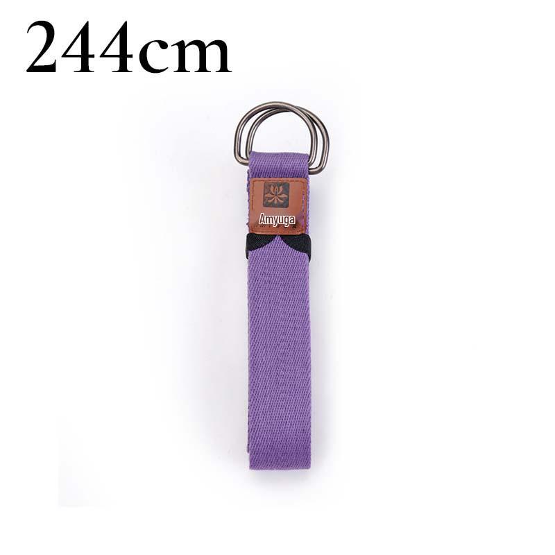 Enhanced Polyester Cotton Yoga Stretch Strap