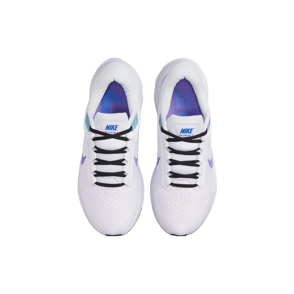 Nuevas Nike Air Zoom Structure 24 'Blanco Púrpura Psíquico' de Mujer DA8570-105
