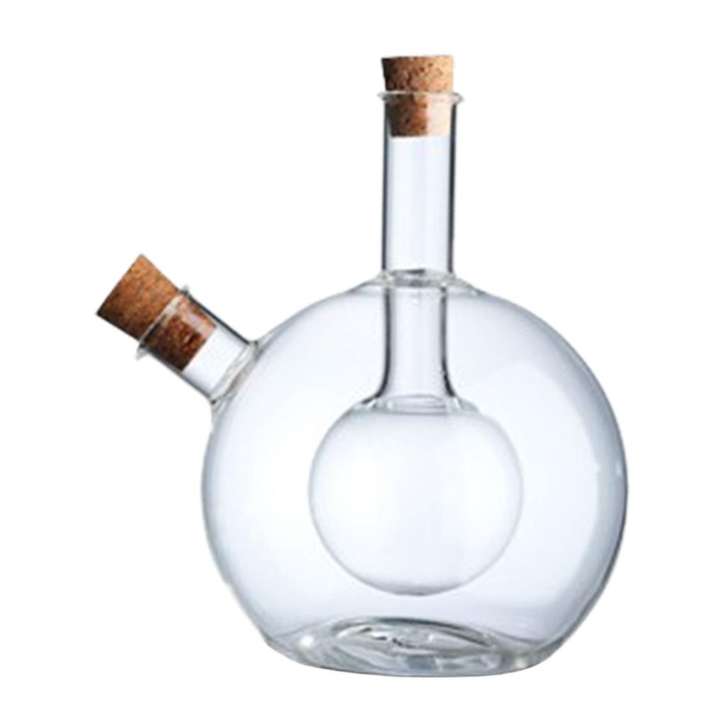 Öl- und Essigkännchen Spenderflasche Glas Olivenölflasche Kännchen Küchenutensilien Doppelter Ausgießer Sojasauce Essigflasche