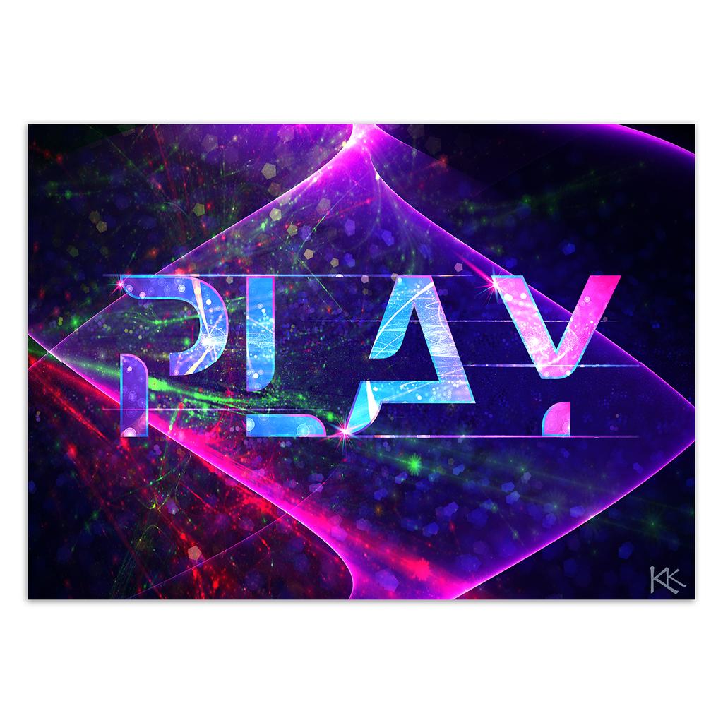 Wallpaper Play Caption Abstract Symbols for Gamers Room