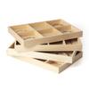 Wooden Jewelry Display Tray Multi-grid Stackable Card Box Jewelry Storage Box