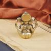 Vintage Brass Thai Elephant God Desktop Ornament Elephant Trunk God Of Wealth Bronze Carving Crafts Collection Home Decoration