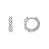 CRMYA Gold Plated Hoop Earrings For Women Classic Cubic Zirconia Piercing Women's Big Hoop Earrings Set Jewelry