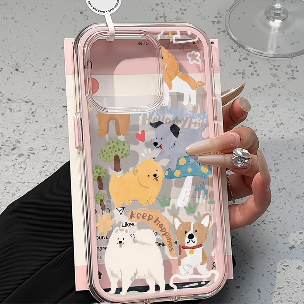 Painted Phone Case for iPhone 17 11 12 13 14 15 16 iPhone 17 12 13 14 15 16 Pro 17 12 13 14 15 16 Pro Max  High Quality Painted Animal Cute Phone Case