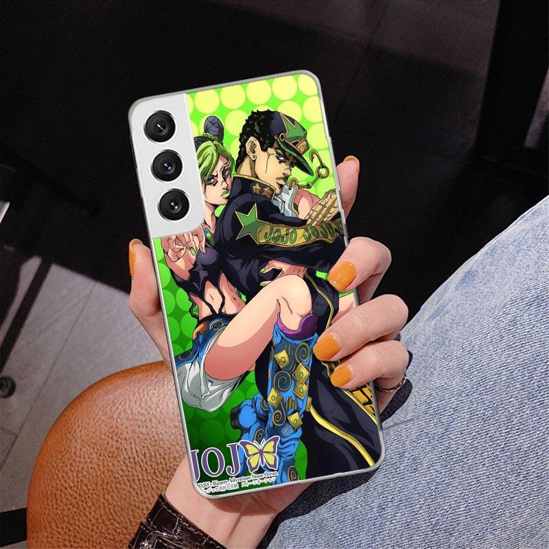 JoJo Bizarre Adventure Phone Case For Samsung Galaxy S24 S25 Edge S26 Ultra S23 S22 S21 Plus S20 FE + Personalized Print Cover G