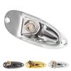 Guitar Input Jack Boat Style 6.35mm Metal Electric Guitar Input Output Socket with 2 String Fixators
