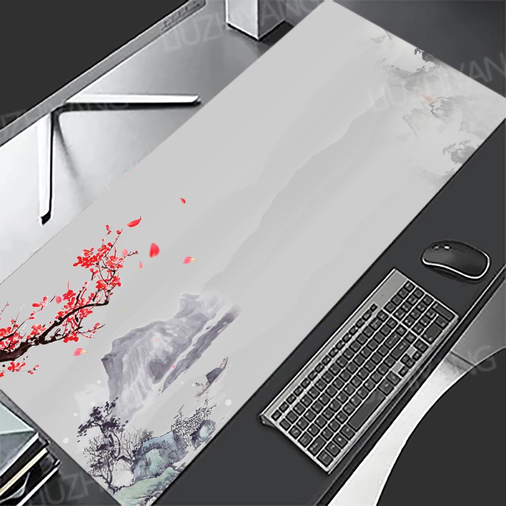 Japan Moon Landscape Mouse Pad Rubber Anti-slip Keyboard Table Mats Large Gaming Office Mousepads XXL Game Laptop Long Desk Pads