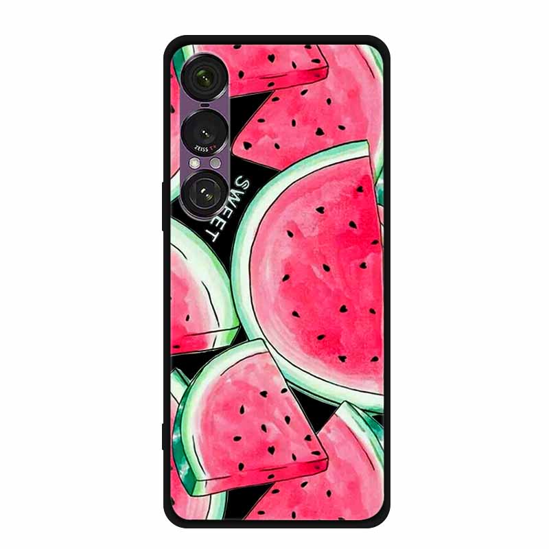 Pro pouzdro na telefon Sony Xperia 1 VII 2025 Kreslené kočky TPU Měkké černé silikonové zadní krycí pouzdro Pro Sony Xperia 1VII 6.5" Pouzdro Funda