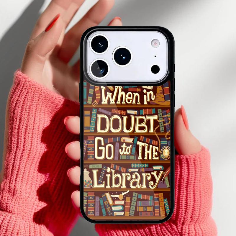 Read Books Library Bookshelf Quotes Phone Case for iPhone 17 Air 16e 15 14 13 Pro Max Back Cover for 12 11 Pro Coque