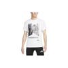 Scenic Alphabet Print Crew Neck Pullover Straight Short-Sleeve T-Shirt Men Tops White DM5434-100