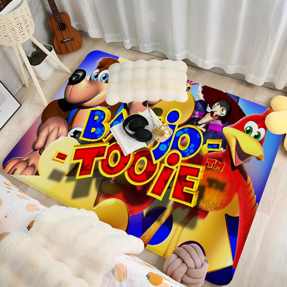 Banjo Kazooie Floor Mat Retro Multiple Choice Living Room Kitchen Rug Non-Slip Modern Home Decor