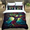 Tree of Life Printed Bedding Sets Exquisite Bed Supplies Set Duvet Cover Bed Comforter Set Bedding Set Luxury Birthday Gift