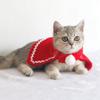 Warm Red Scarf Hat Cloak Hat Christmas Clothes Pet Costume Pet Clothes Pet Cosplay Costume