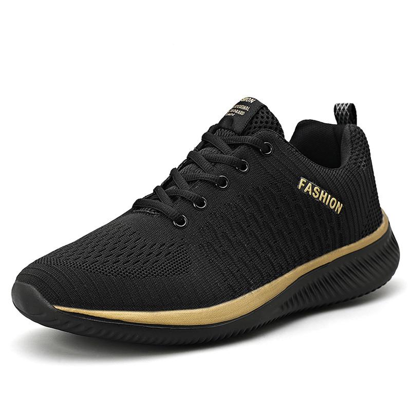 Fashion Men Walking Shoes Casual Sports Shoes Knit Mens Sneakers Lightweight Anti Slip Wear-Resistant Breathablee