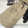 New Fox Sweater Collar Strap Slim Long Down Thickened Pike Insulation Winter Quilted Jacket Hooded