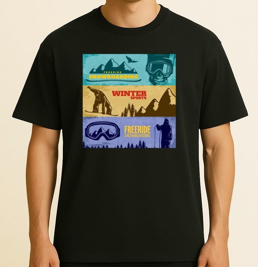 Funny Skiing - Mountain Skiing - Snowboard - Winter Sport Sleeve Unisex T-Shirt XL