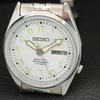 VINTAGE REFURBISHED SEIKO AUTOMATIC 7009A JAPAN MENS WHITE DIAL WATCH a445969-1